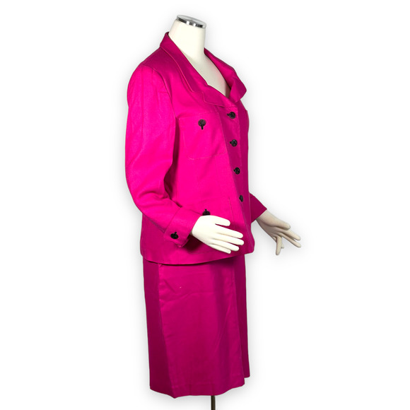 Louis Feraud Skirts Vintage Louis Feraud Hot Pink Jacket And Skirt